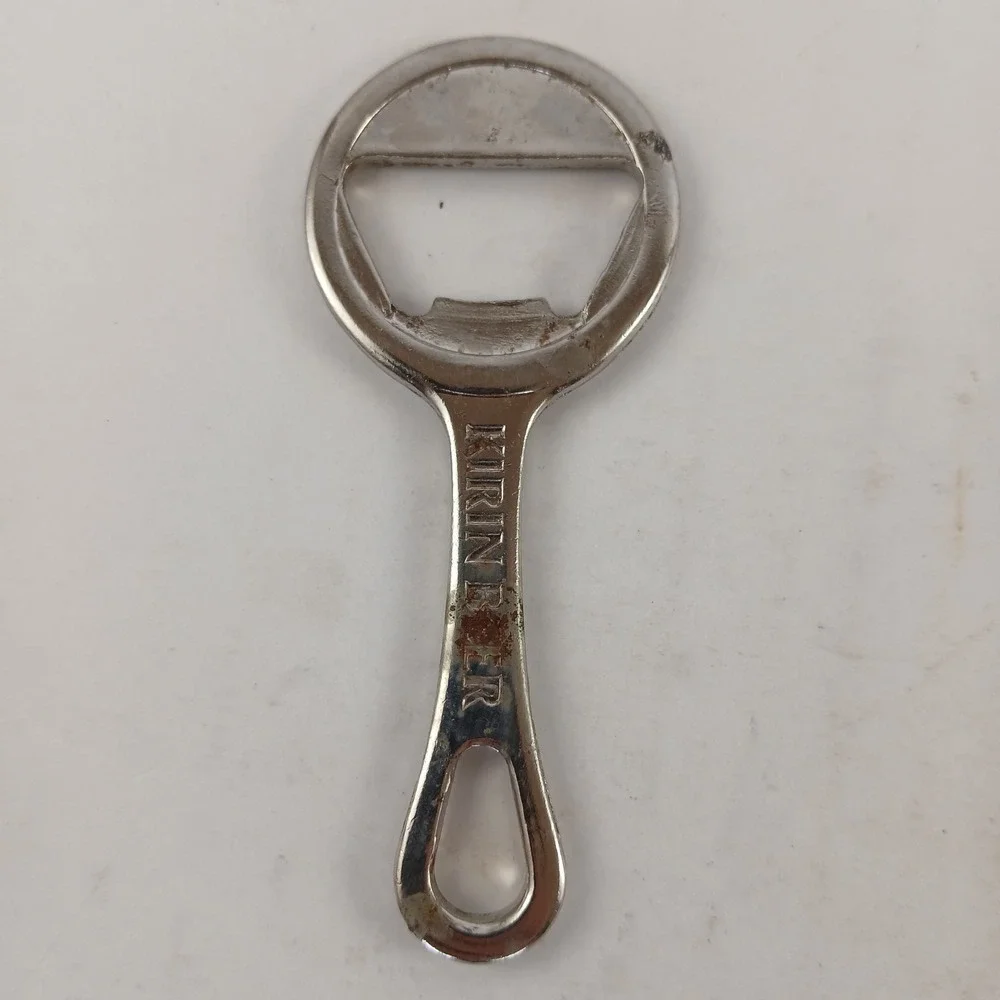 Vintage Kirin Beer Imported Bottle Opener Metal Bar Tool Advertising